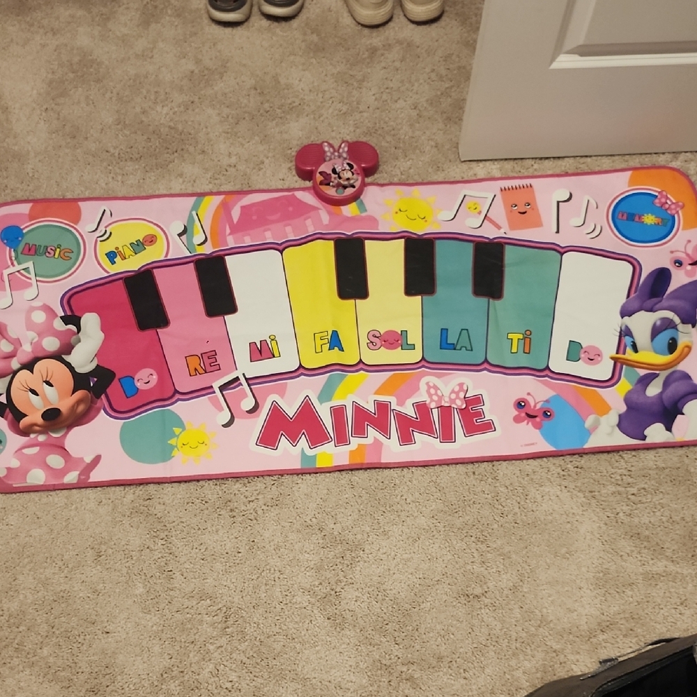 Disney Minnie Mouse Piano Mat - Pink and Multicolor